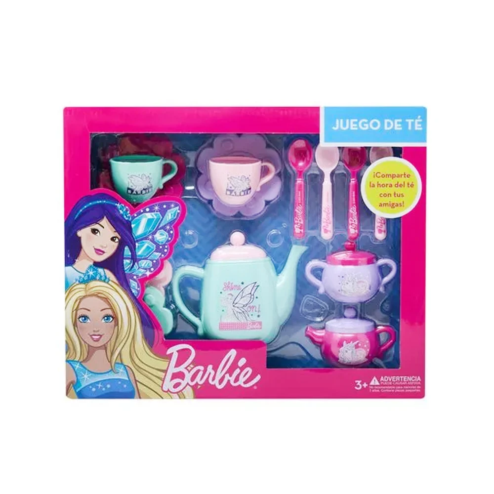 Juego de té con accesorios y diseño de barbie / t378829