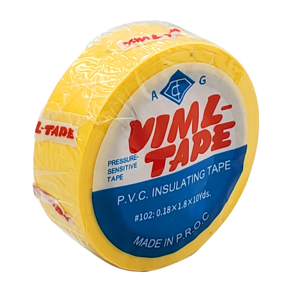 1pza Cinta aislante viml en color amarillo
