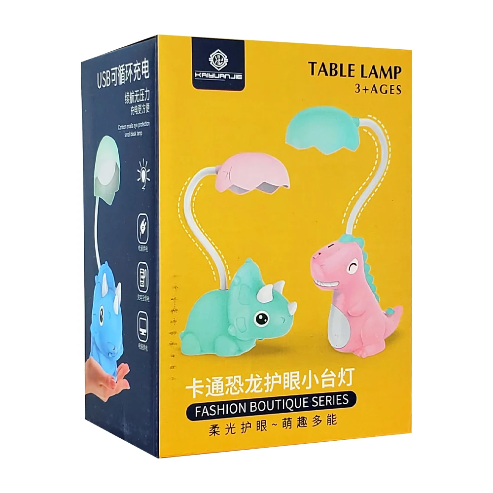 Lámpara led infantil con forma de dinosaurio, variedad de colores y diseños / led-1205 / 617-5
