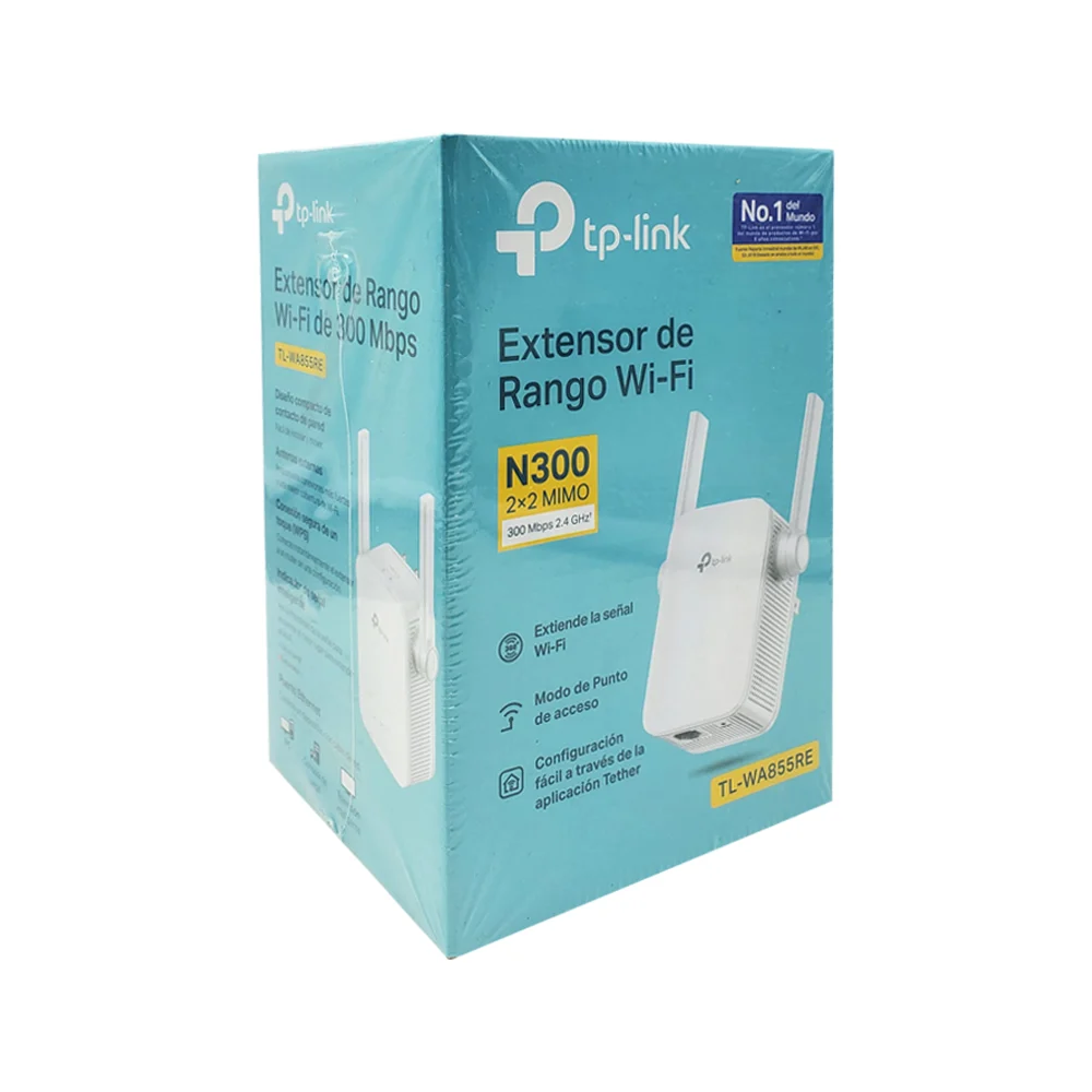 Repetidor wi-fi de 300mbps, 2.4 ghz de doble antena / n300