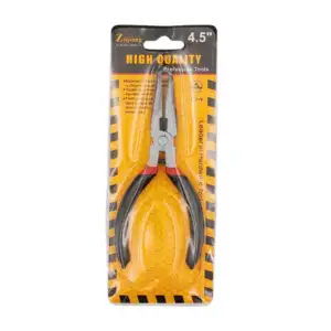 Pinzas de punta larga para corte, 4.5 pulgadas y mango antiderrapante…