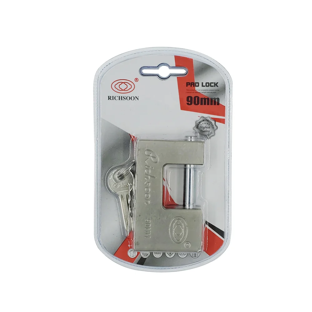 Candado antirrobo de 90mm con juego de 3 llaves / richsoon / tl43032