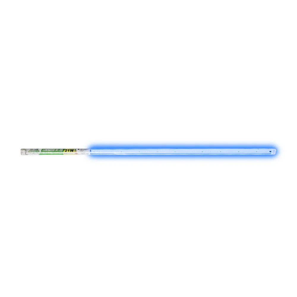 Regleta led media luna tianlai de 1.20mts de luz azul, 21w / tlrg36