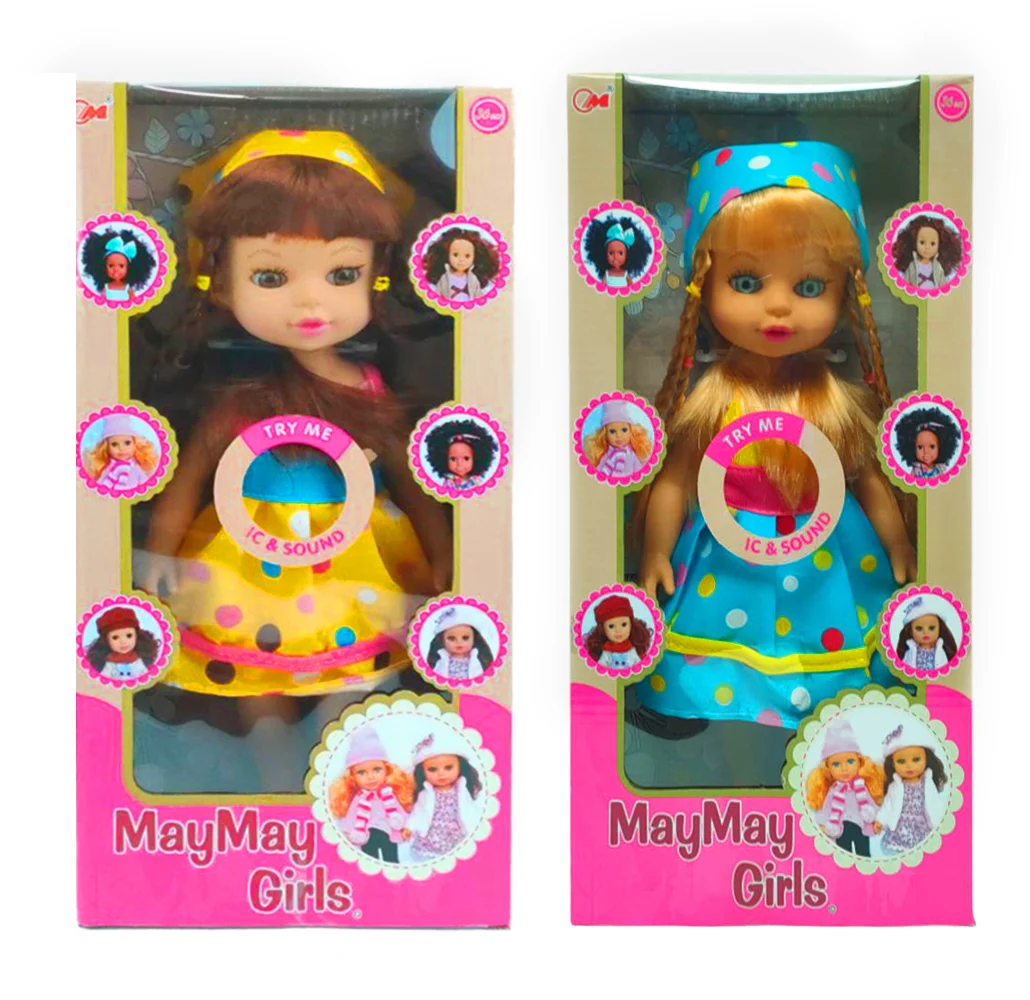 Muñeca may may girls con sonido, 38cm, variedad de modelos / ts86744