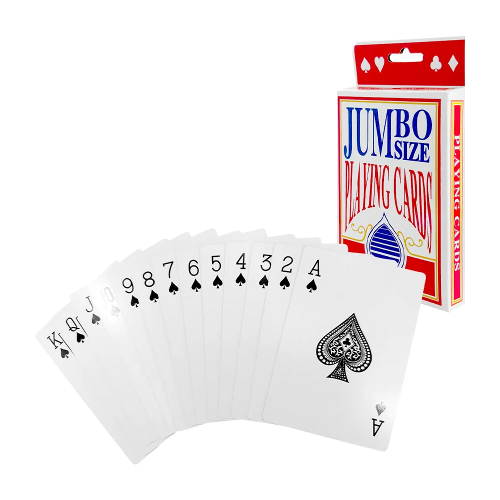 Baraja plástica americana jumbo, variedad de colores / jumbo size playing cards / ty361443