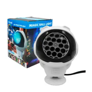 Proyector led en forma de astronauta con proyección temática navideña…