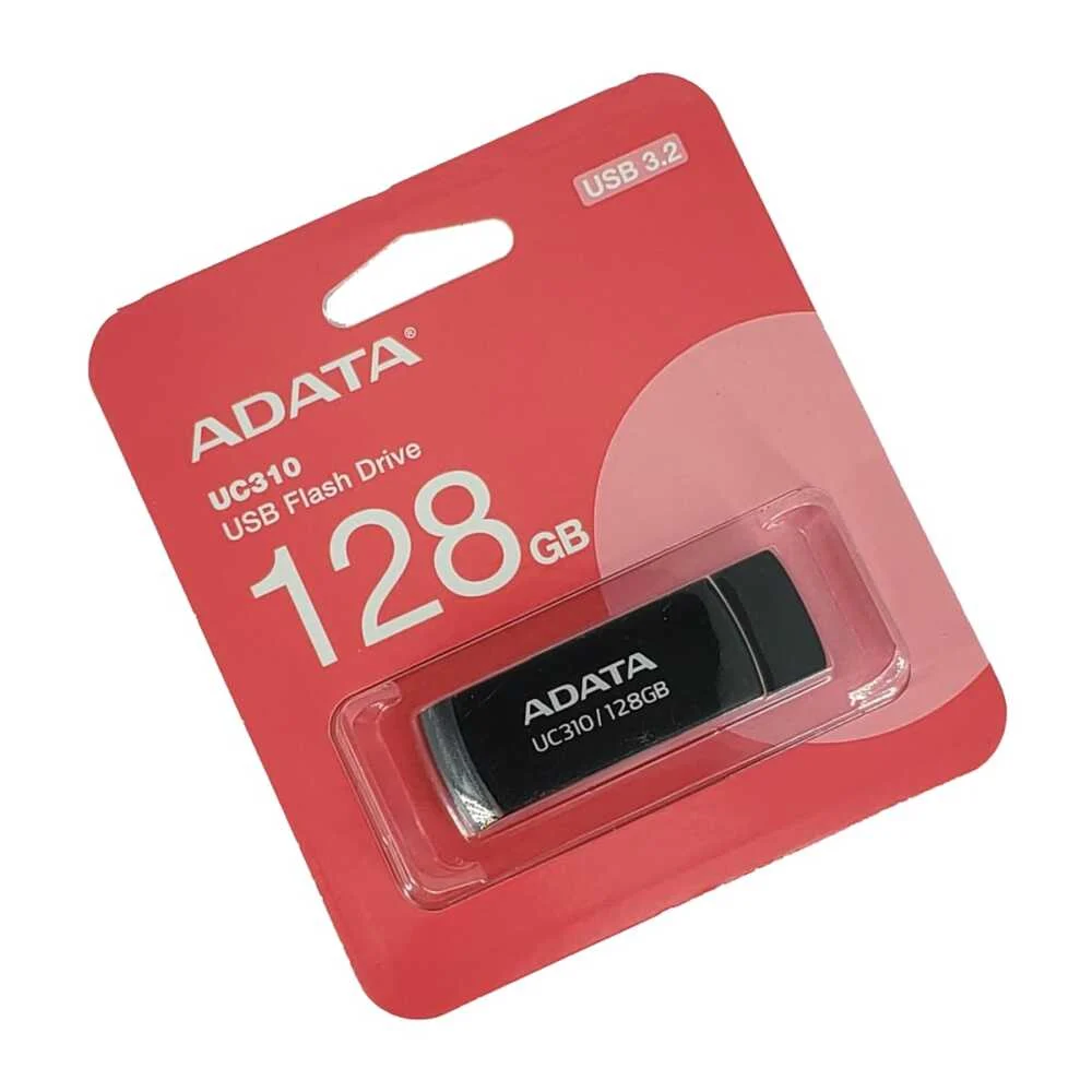 Memoria flash adata uc310 de 128gb con usb 3.2 en color negro / usb flash drive / uc310-128g-rbk
