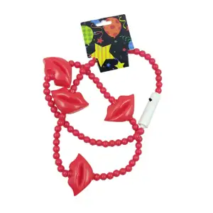 1pza Collar para fiestas de plástico con perlas, figuras en forma de …