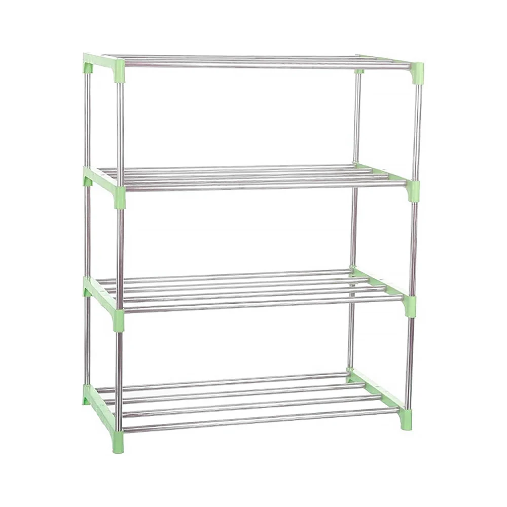 Organizador zapatero metálico multifuncional de 3 niveles, variedad de colores / she rack installation / v2-nf9301-4 / v2-nf9301-5