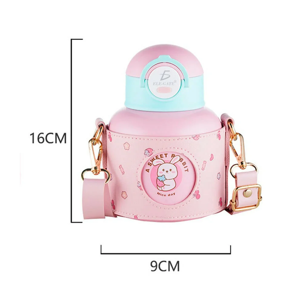 Termo ele-gate de acero inoxidable con diseño de animales, broche redondo, funda porta termo y capacidad para 520ml, variedad de diseños / vas.44.4