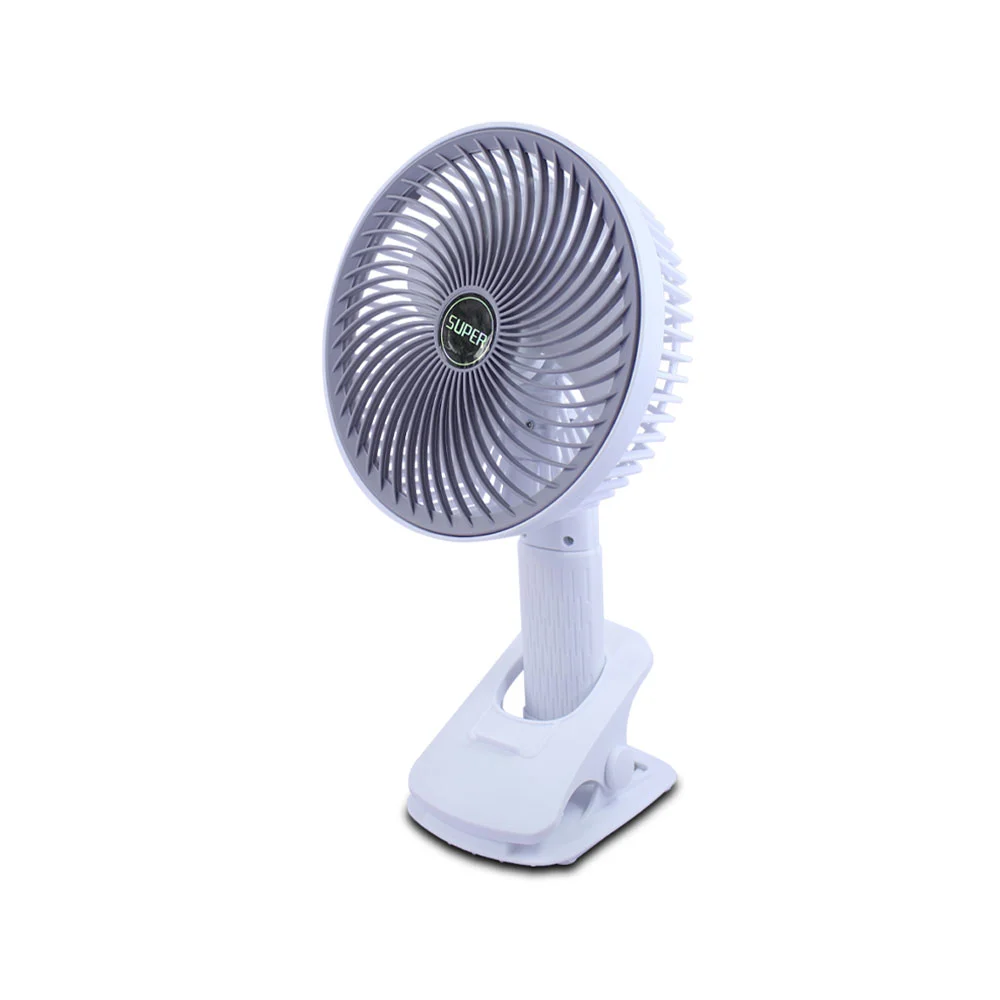 Ventilador de mano portátil plegable con base adherible y pinza / desktop fan / 16689