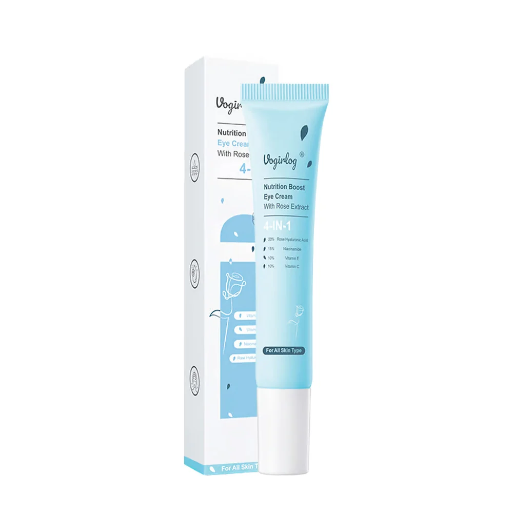 Crema hidratante 4 en 1 con extracto de rosa para contorno de ojos, 20g / vogirlog / nutrition boost