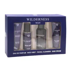 Kit wilderness man con 2 cremas faciales de 50g, body mist de 50ml y …