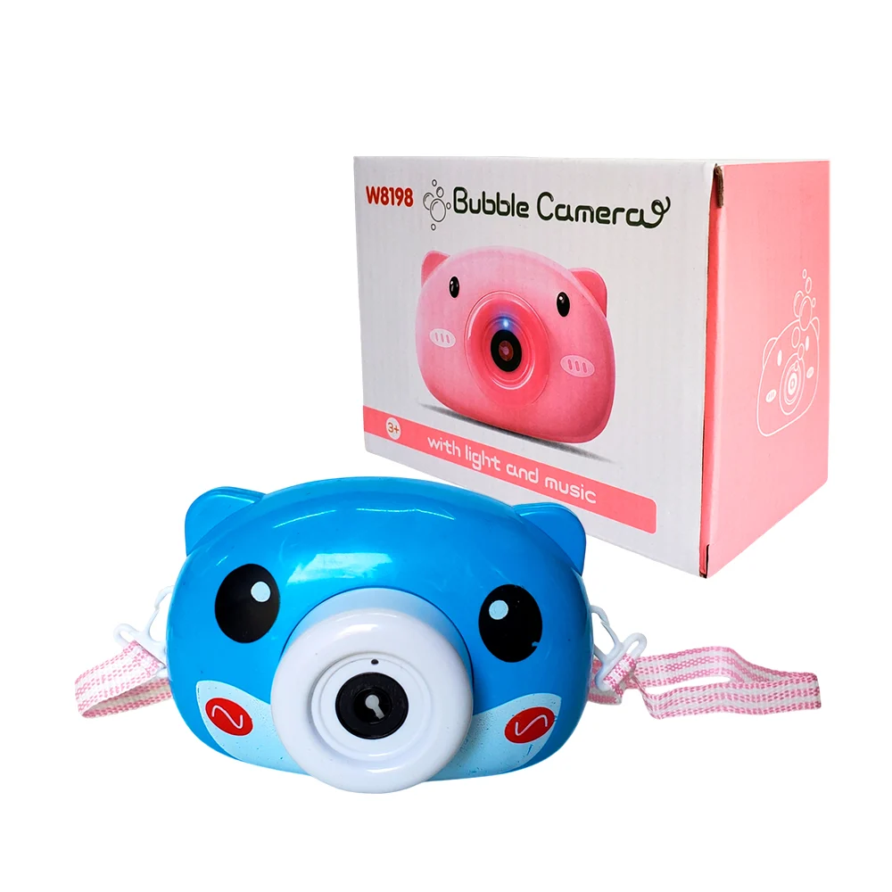 Cámara en forma de animales lanza burbujas + 1 bote de agua, 1 sobre de liquido de burbujas y correa, variedad de modelos / w8198 / pp8197 / pp8187