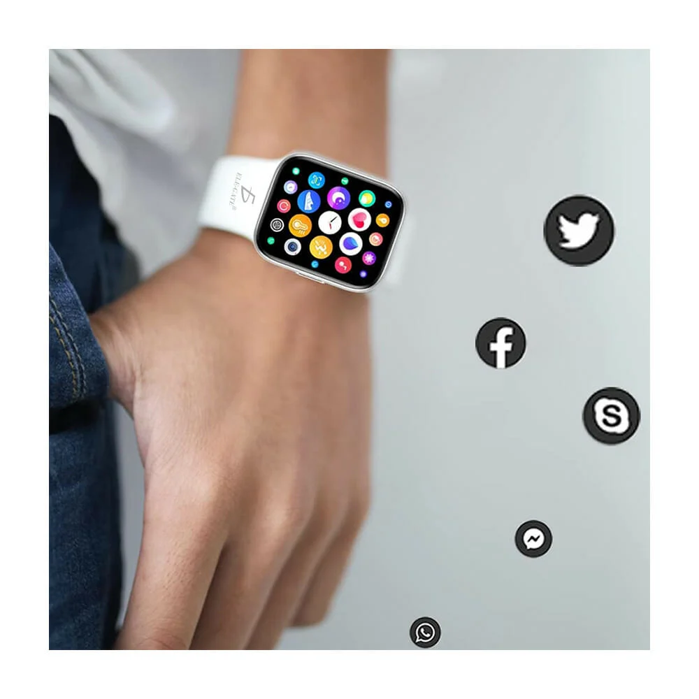 Reloj smartwatch cuadrado ele-gate s8 pro con correas intercambiables de plástico y pantalla táctil de 1.44 pulgadas, variedad de colores / wch.s8pro