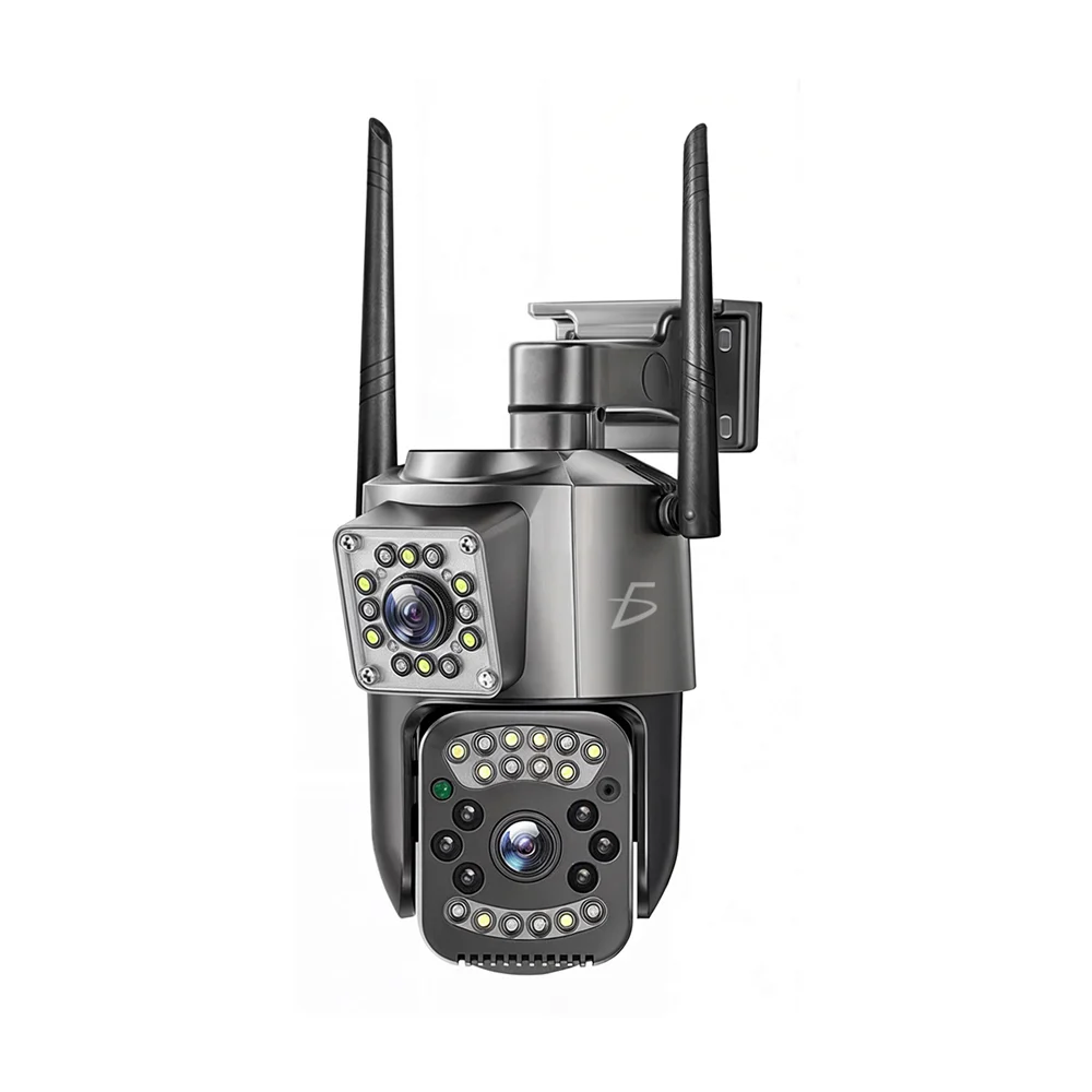 Cámara de seguridad ip66 impermeable para exterior con doble cámara y 4 megapíxeles / web.74