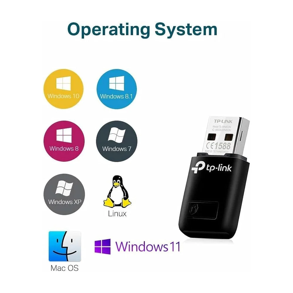 Adaptador inalámbrico tp-link usb 2.0 d...