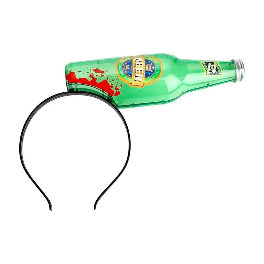 Diadema con botella quebrada para disfraz de halloween / beer zombie / yg202g