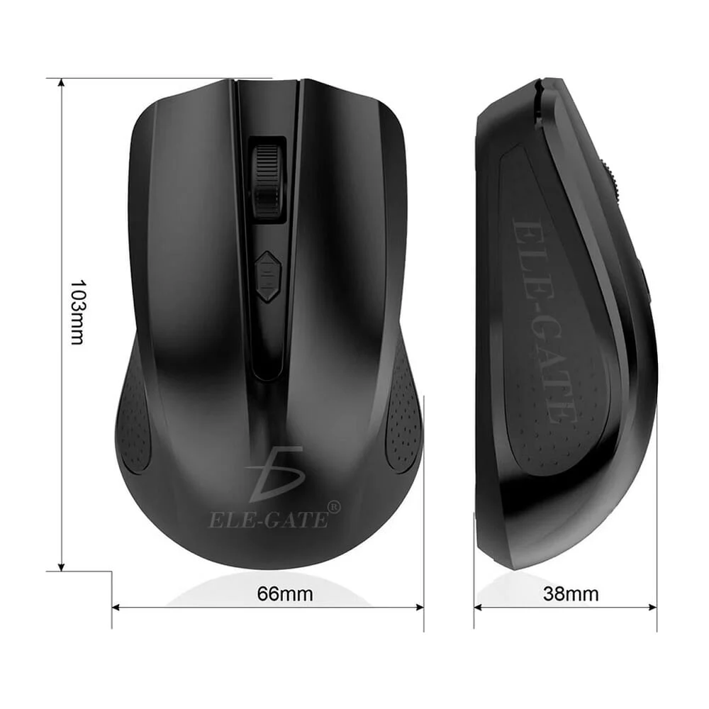 Mouse ratón inalámbrico óptico wireless ele-gate con dpi ajustable, variedad de colores / wxmo.13