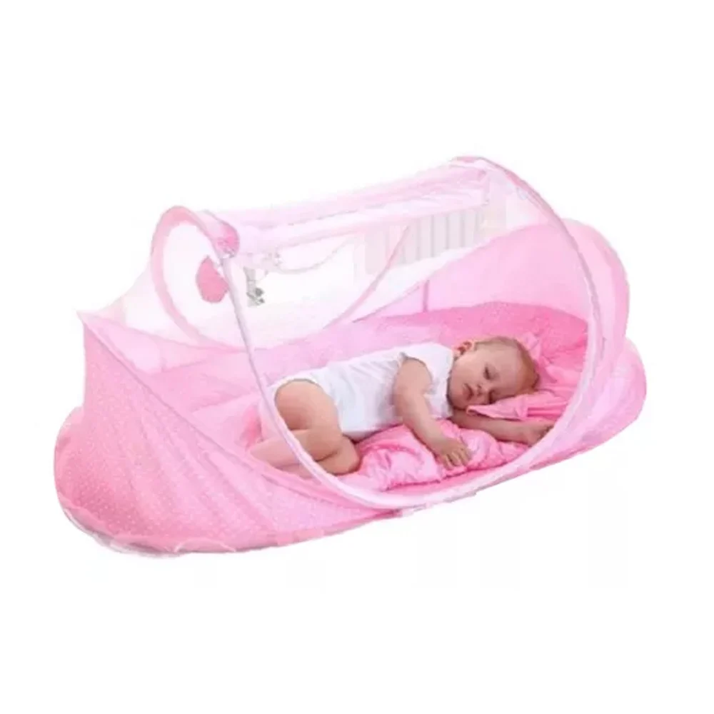 Cuna portátil plegable con mosquitero para bebé, variedad de colores / lovely baby / xh-yrwz