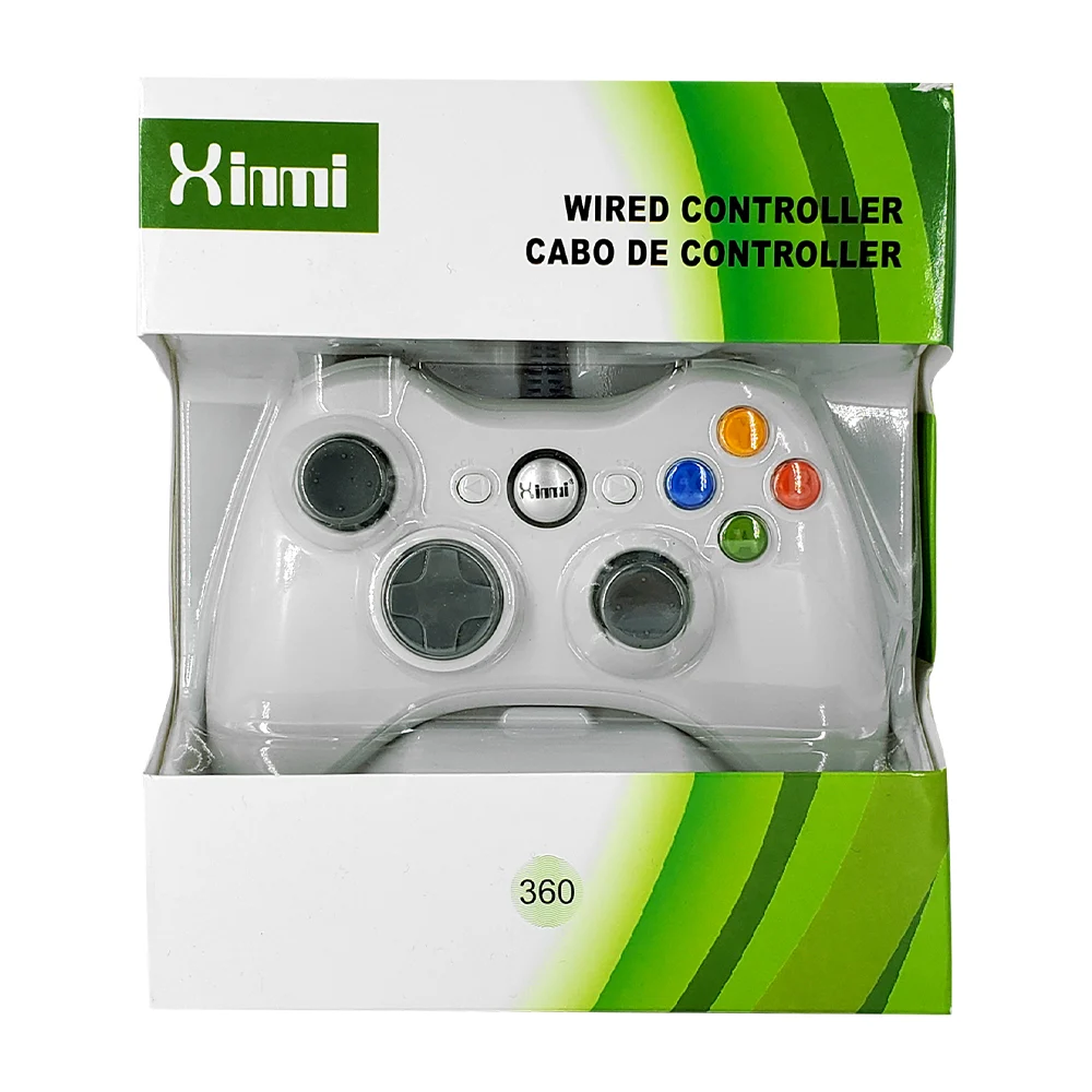 Control alambrico para xbox 360, variedad de colores, xinmi / to-1512