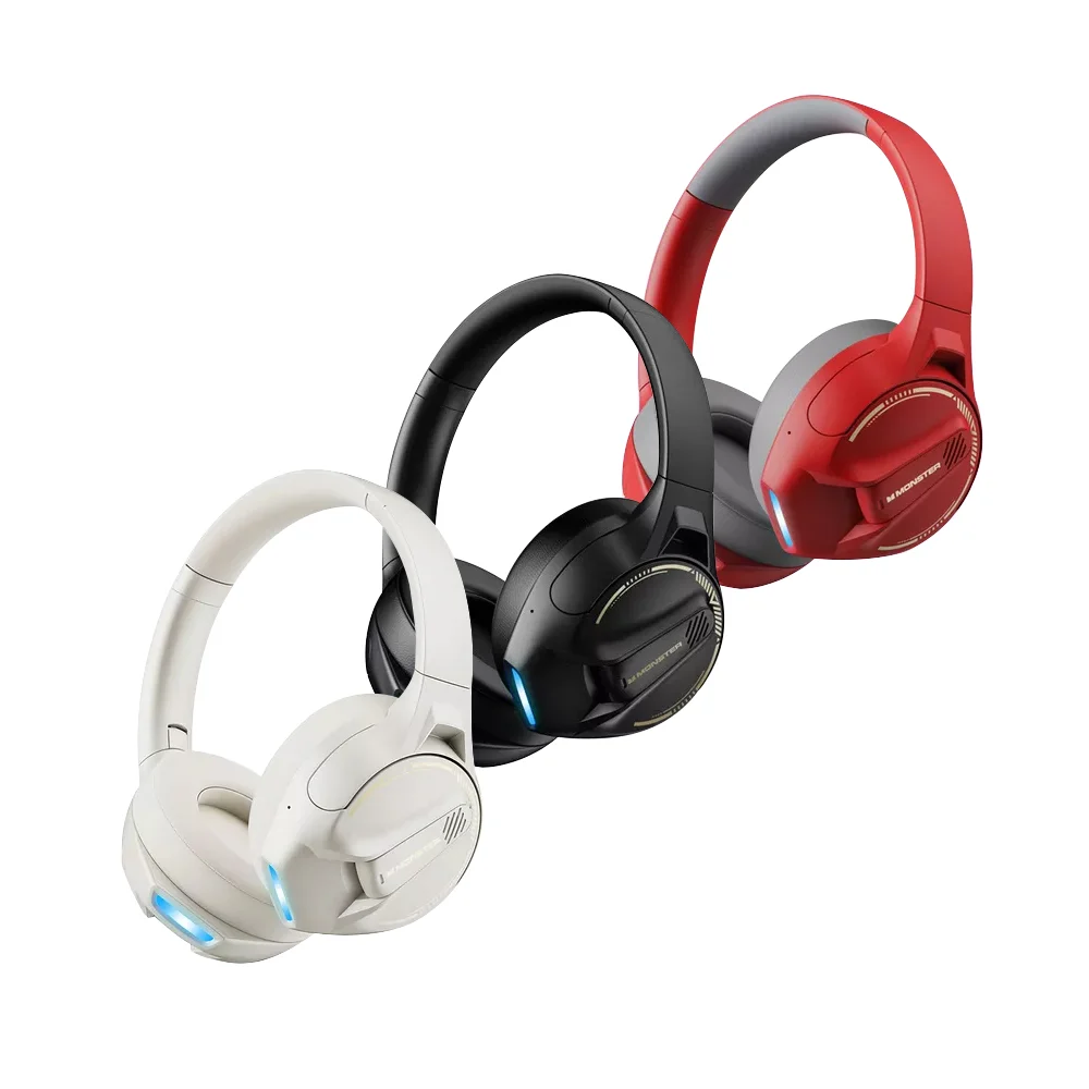 Audífonos diadema monster gamer bluetooth inalámbricos plegables con micrófono, variedad de colores / storm xkh03