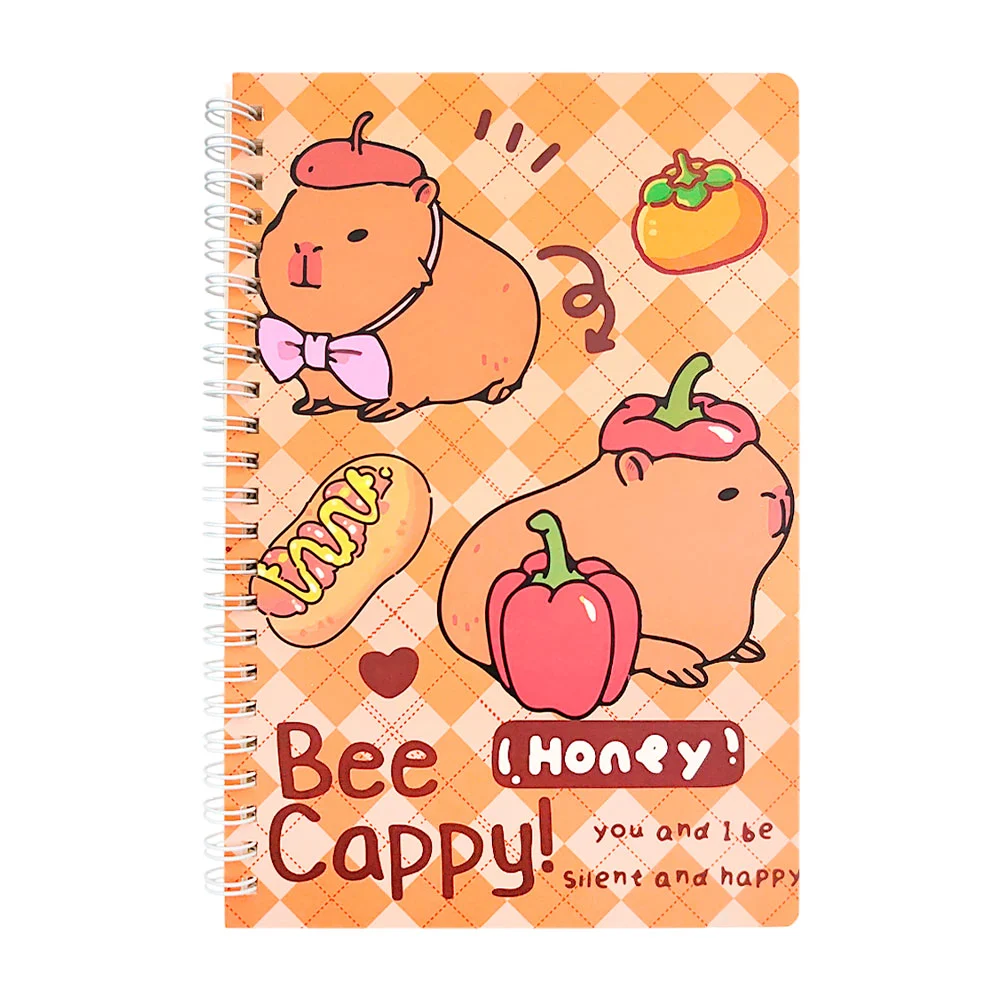 Libreta de pasta de pasta blanda, doble espiral y estampado de capibara, variedad de modelos / capybara / xqb-a5-85
