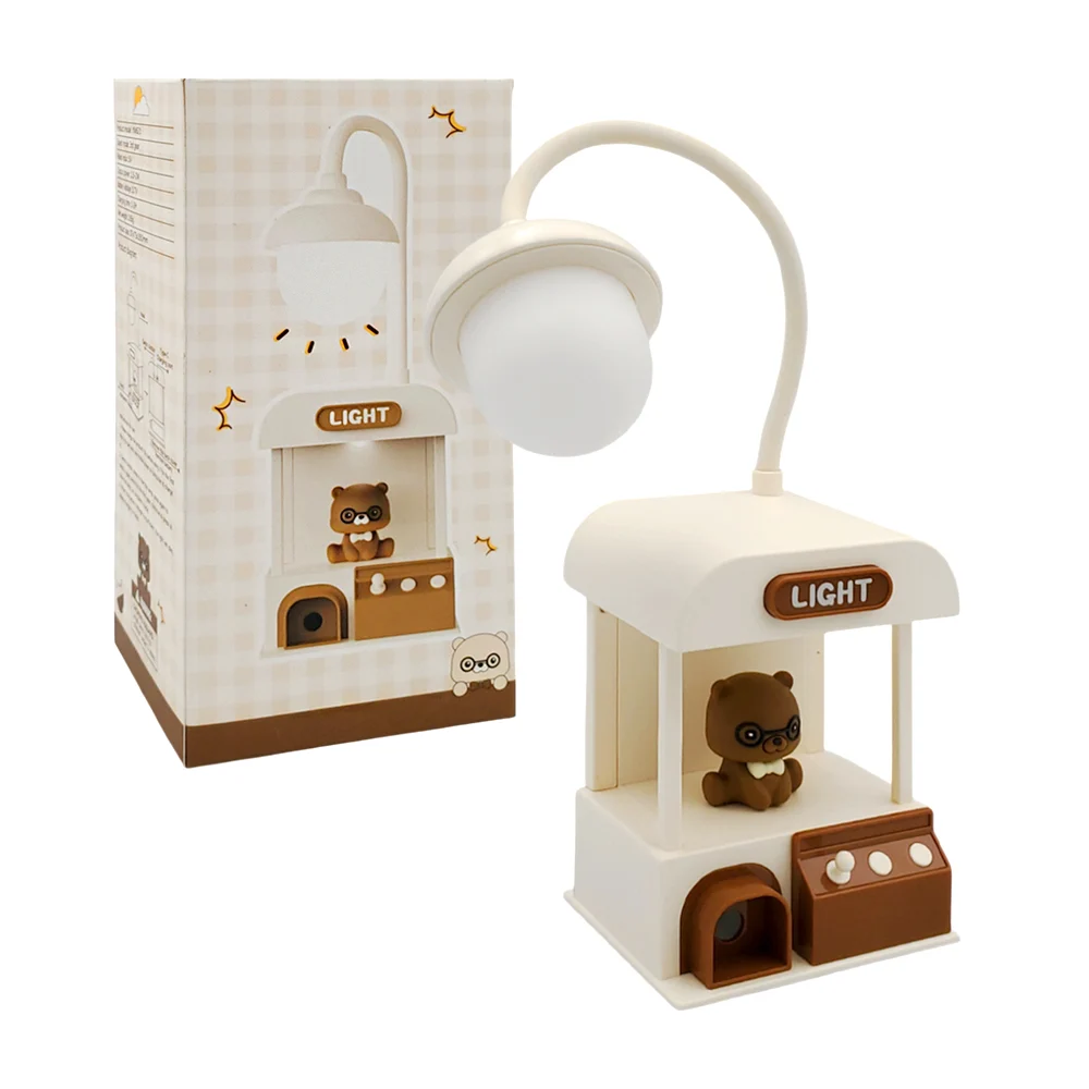 Lámpara decorativa con diseño de máquina de peluches con 2 modos de iluminación para escritorio, variedad de colores / xtd-1242