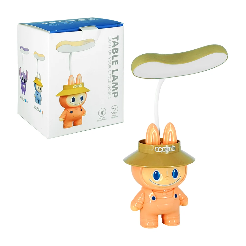 Lámpara de escritorio con forma de labubu, variedad de colores / table lamp / xy-0080