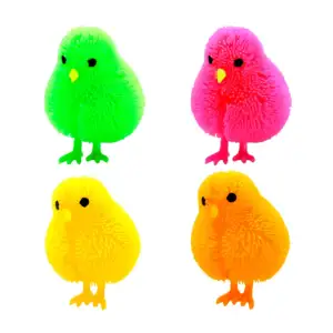 Juguete antiestrés en forma de pollito con luz led, de plástico apach…