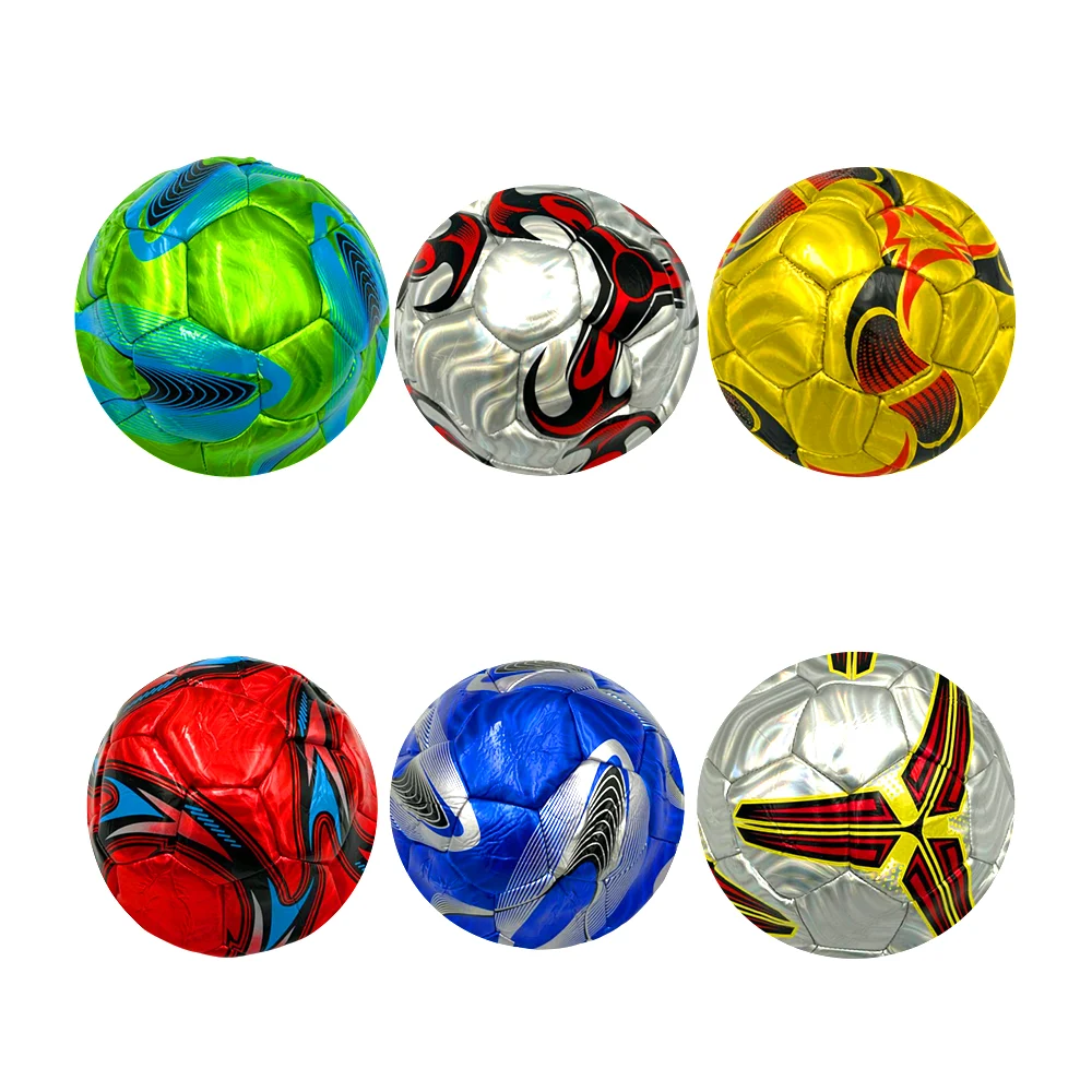 Balón para futbol del no.5 con diseño holográfico metálico , variedad de colores / y-081-3