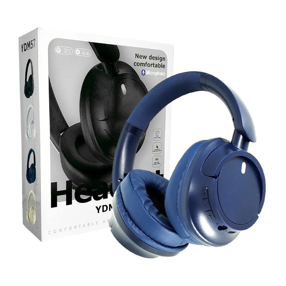 Audífonos diadema lisa bluetooth inalámbrica, variedad de colores / ydm57 headset