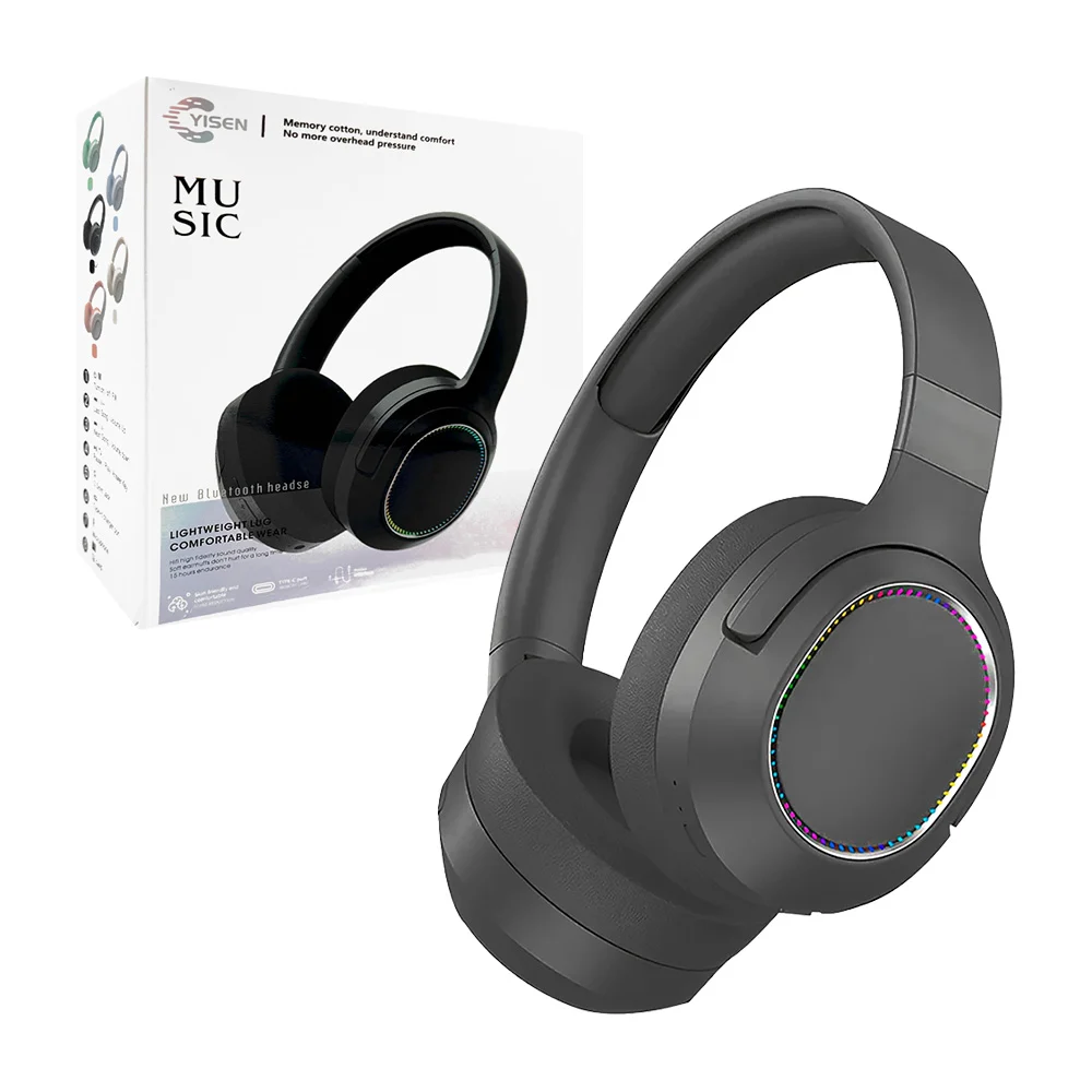 Diadema inalámbrica bluetooth yisen con diseño plegable y cable auxiliar, variedad de colores / wireless stereo headset / 730352 / yjs-103