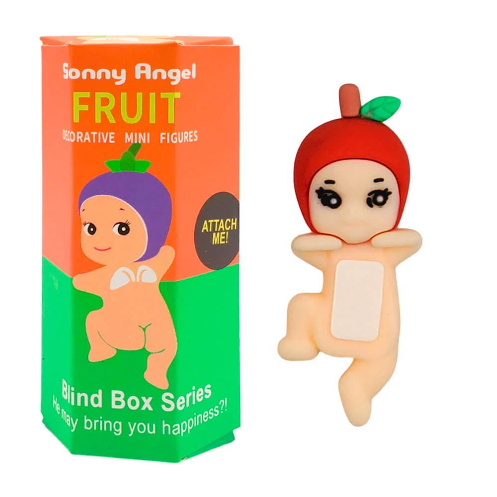 1pza Mini muñeco decorativo con gorro de fruta para celular, variedad de modelos / sonny angel fruit / yl7086