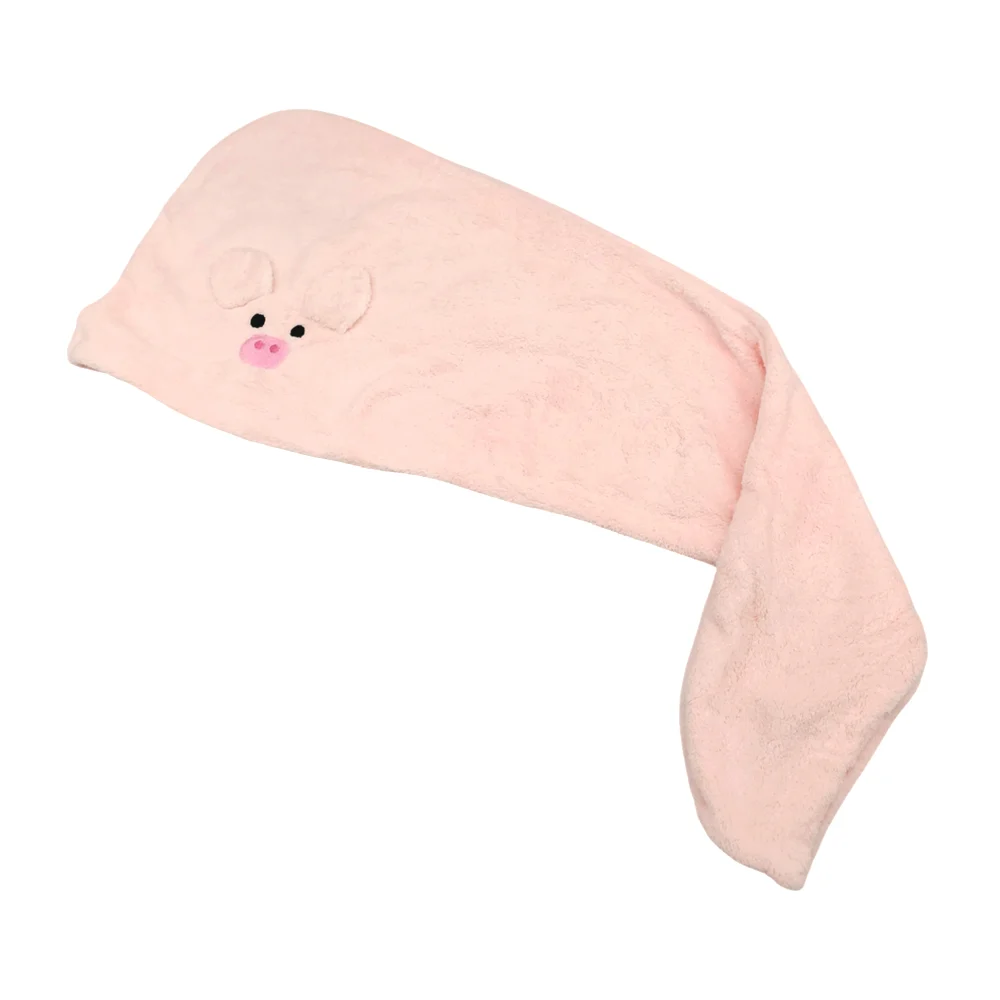 Toalla mediana de microfibra para el cabello con estampado de cara y orejas de animal, sujetador en botón, variedad de colores y estampados / toalla animal / gorro microfibra / ym-5004 / ym-5009