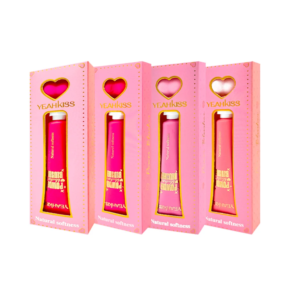 Set de rubor facial líquido yeahkiss con mini esponja aplicadora de maquillaje, variedad de tonos / powder blusher / sh-3088