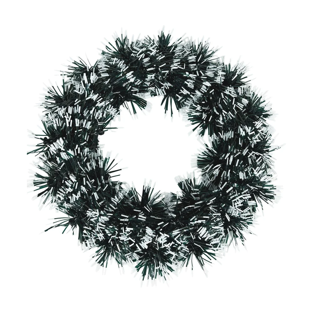 1pza Corona navideña colgante para decorar puerta, 30cm, variedad de colores / yt133251