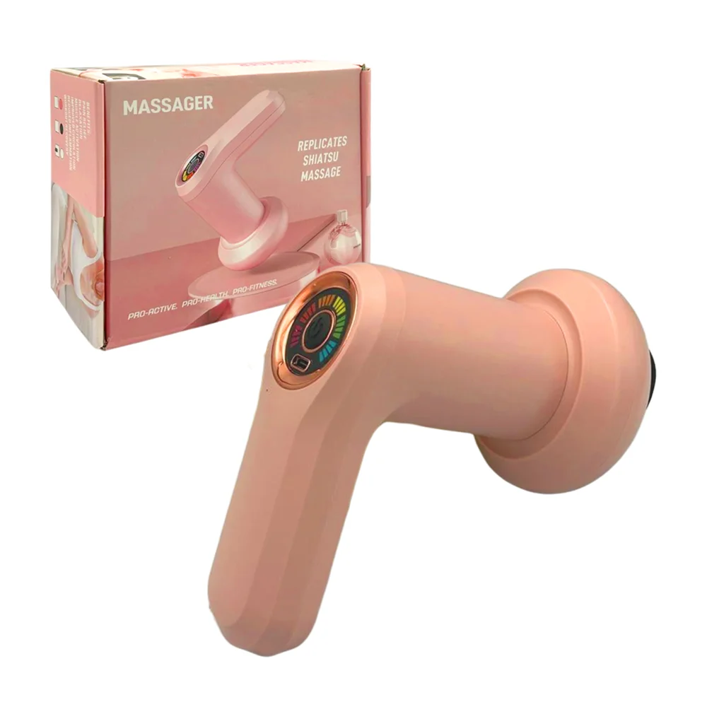 Masajeador recargable con 6 velocidades, 5 cabezales intercambiables para aliviar y estimulación muscular, variedad de colores / massager / yx-720 / bbg-60830