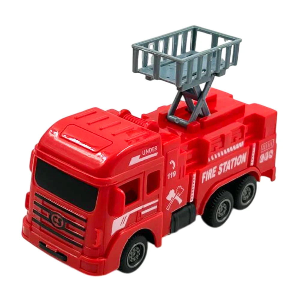 1pza Mini camión de bomberos con función de fricción, variedad de modelos / under fire station 119 cfs