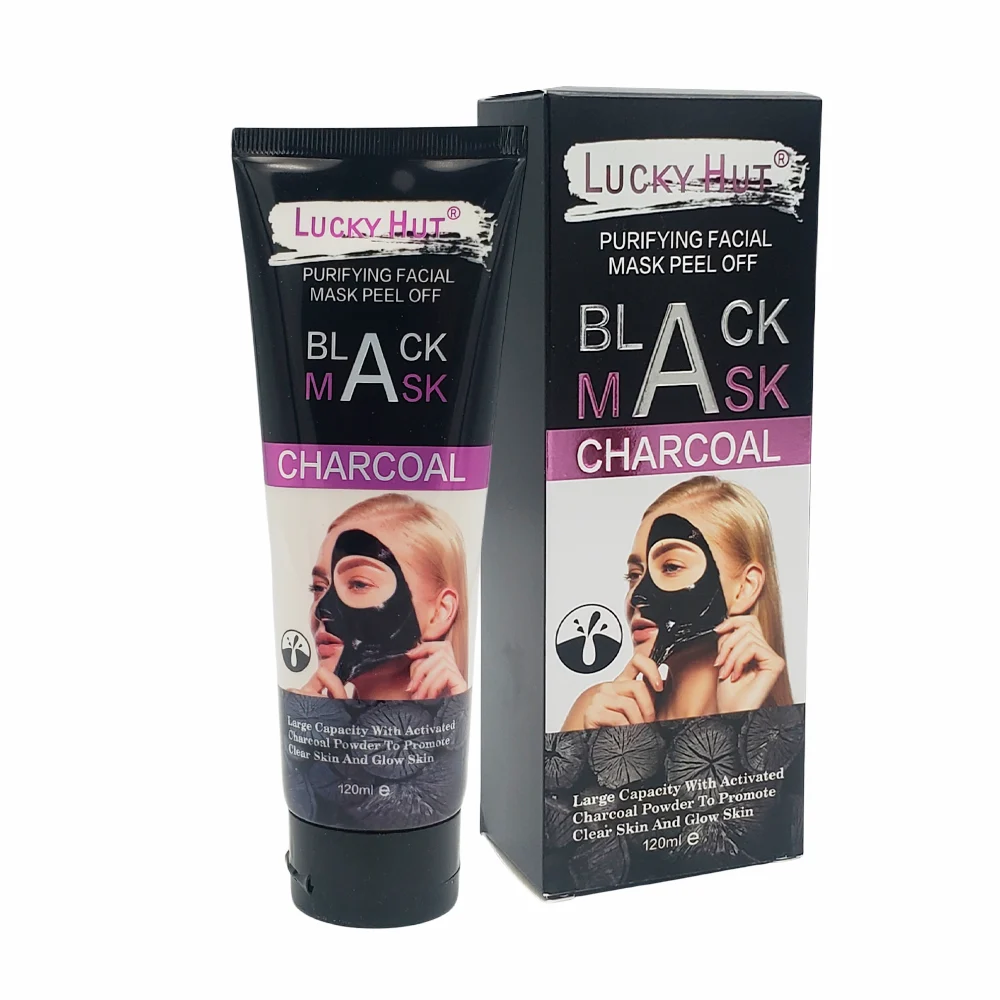 Mascarilla negra purificante con extracto de carbón activado para eliminar imperfecciones, 120ml / black mask / 1213 / z442
