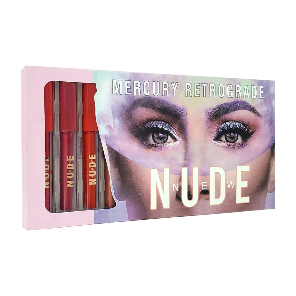 Paquete con 12 brillos labiales new nude, variedad de tonos / 624-004 / mercury retrograde