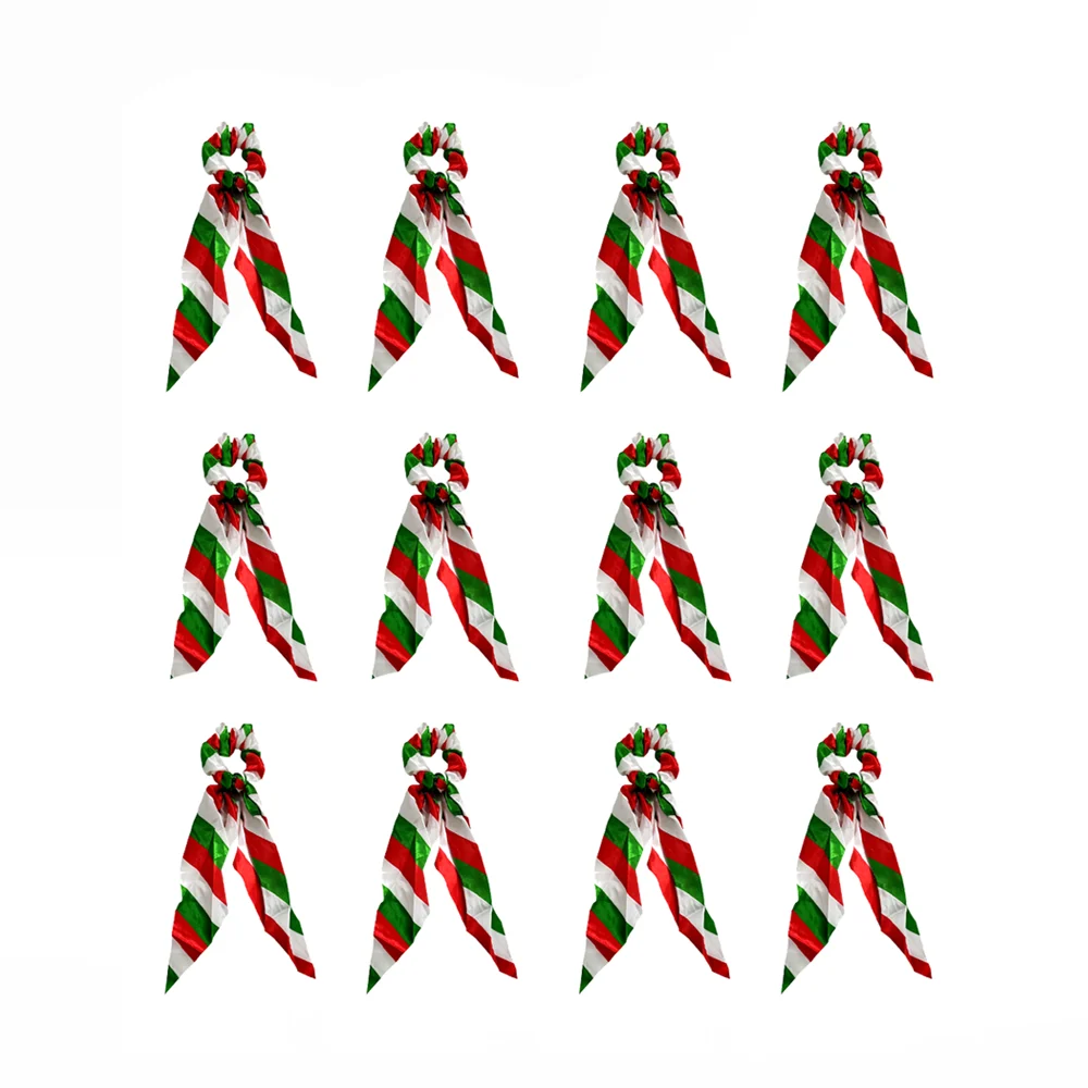 Paquete de 12 donas con listón y diseño tricolor de temática mexicana / zxq02249