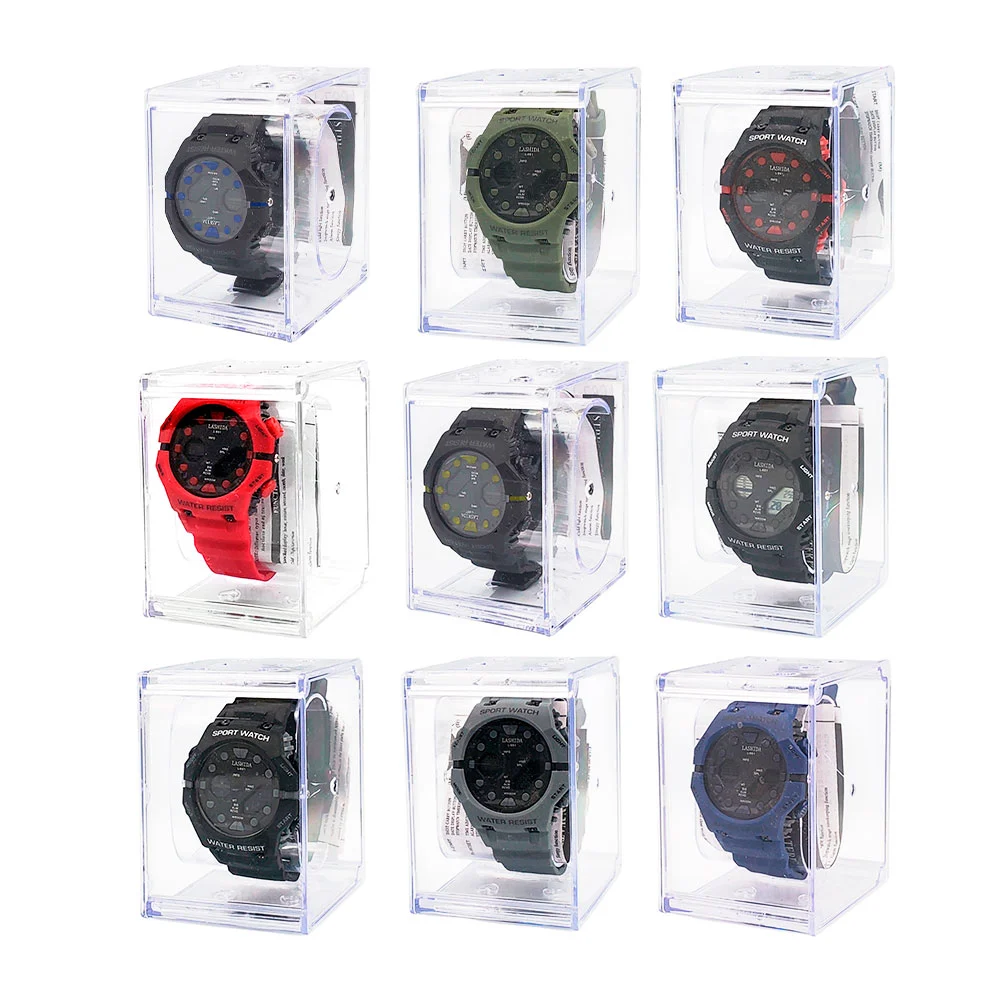 Reloj de mano deportivo circular para hombre, variedad de colores / lashida / l-951 / zy-l951