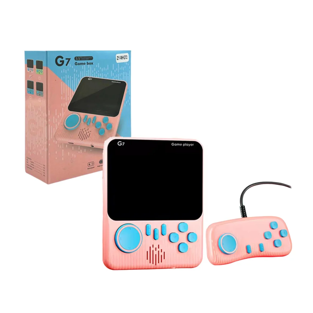 Mini consola g7 de 3.5 pulgadas con control y gran variedad de juegos retro, variedad de colores / zy-mhg72