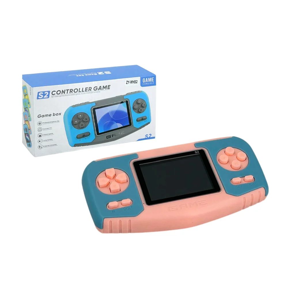 Mini consola portátil s2 tipo game boy con 520 juegos retro, variedad de colores / controller game / zy-mhs2