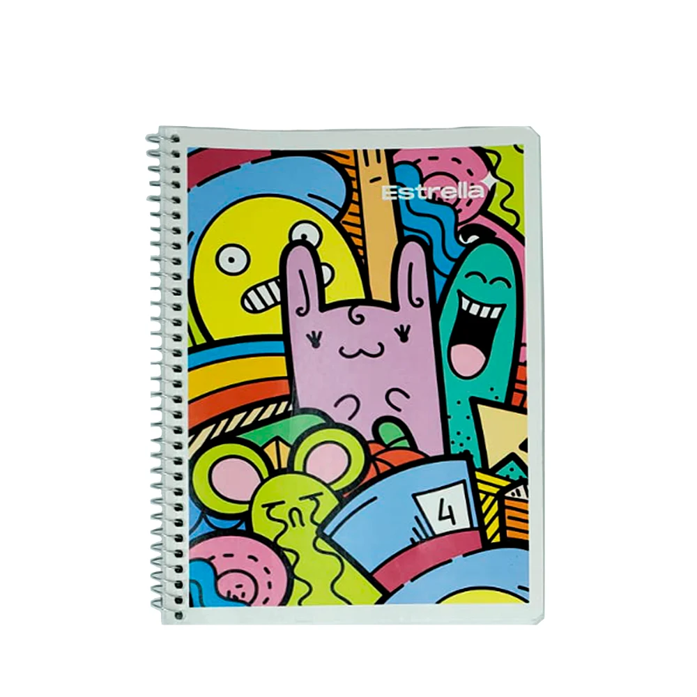 Cuaderno estrella forma francesa con esp...