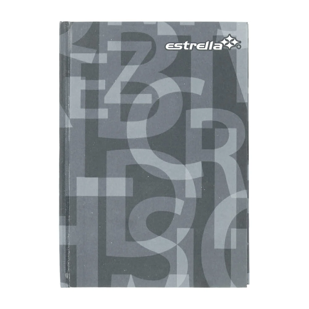 Cuaderno libreta estrella de pasta dura con 96 hojas papel bond en raya con separador tipo índice abecedario 10.7x15.3cm, variedad de colores / 002180