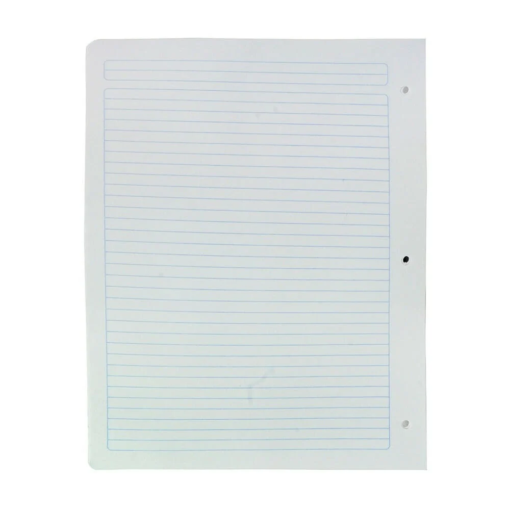 Paquete con 100 hojas estrella papel bond en raya con 3 perforaciones para archivero recopilador / 0557