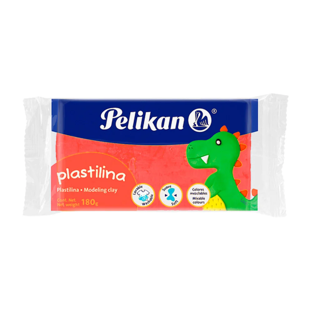 Plastilina roja pelikan marqueta, 180g /...