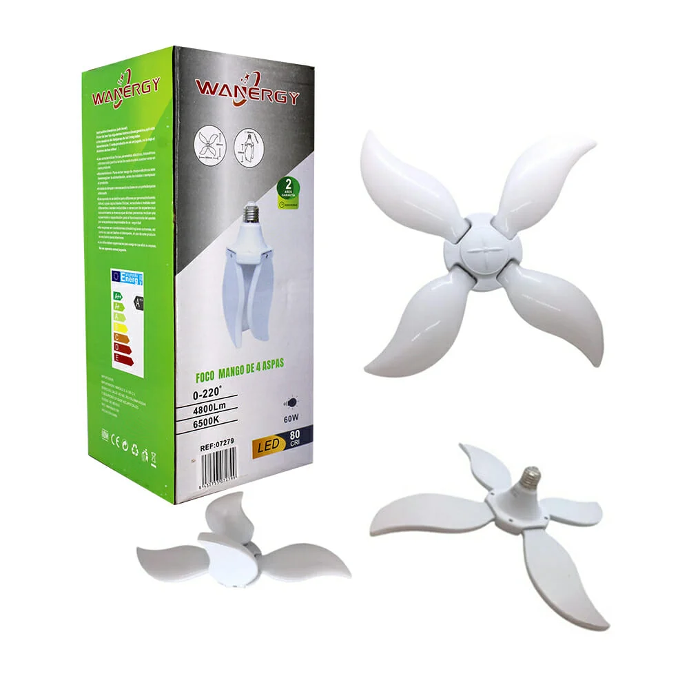 Foco mango wanergy tipo ventilador de 4 ...